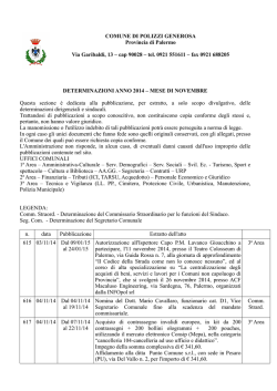 Novembre - Comune di Polizzi Generosa