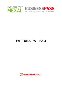 FATTURA PA – FAQ