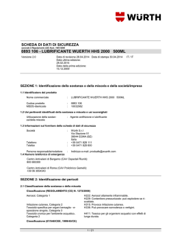 0893 106 - LUBRIFICANTE WUERTH HHS 2000 500ML