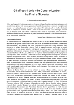 Gli affreschi delle ville Correr e Lantieri tra Friuli e