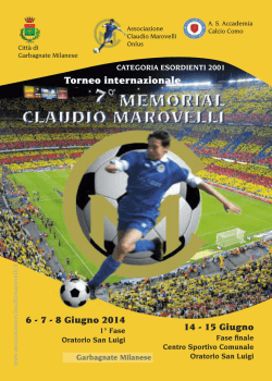 Torneo internazionale - Associazione Claudio Marovelli