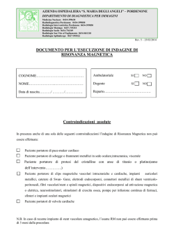 consenso informato risonanza magnetica