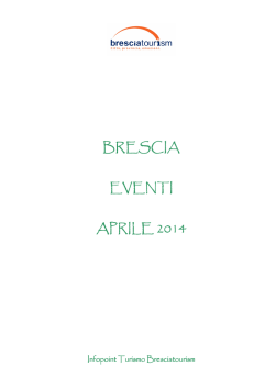 Calendario Aggiornato Eventi Brescia Aprile 2014