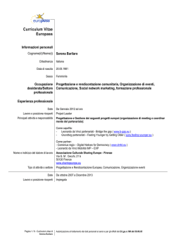 c.v. Barilaro - Comune di Firenze