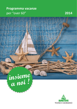 insieme a noi ! - Pro Senectute Tessin
