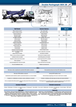Double Pantograph GDX 20