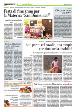 Festa di fine anno per la Materna &ldquo;San Domenico&rdquo;