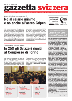 giugno 2014 - Gazzetta Svizzera