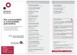 Pre-concordato e concordato preventivo