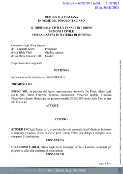 scarica la sentenza - Giurisprudenza delle imprese