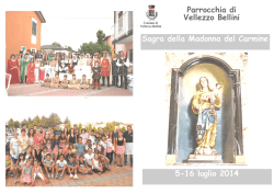 Parrocchia di Vellezzo Bellini Sagra della Madonna del Carmine 5