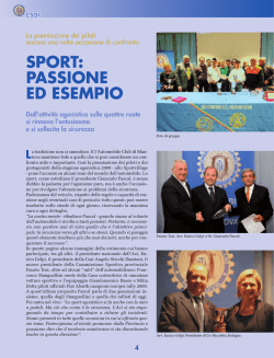 SPORT: PASSIONE ED ESEMPIO - Automobile Club di Mantova