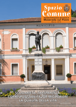 Spazio Comune Marzo 2014 - Comune di Maserada sul Piave