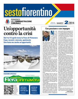 marzo 2014 - Comune di Sesto Fiorentino