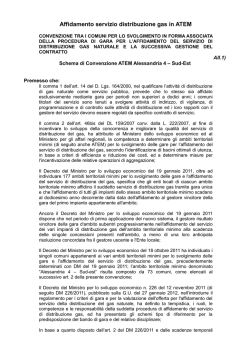 Affidamento servizio distribuzione gas in ATEM