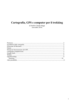 Cartografia e GPS -2 - Amici della Montagna