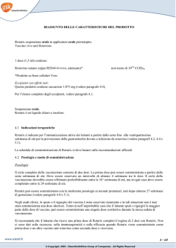 Scheda Tecnica Rotarix