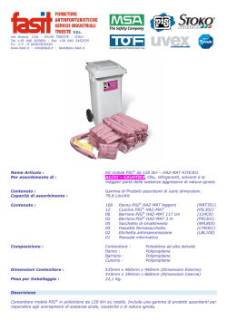 Nome Articolo : Kit mobile PIG&reg; da 120 litri &ndash; HAZ-MAT