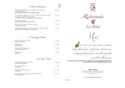 I Dessert : - Hotel La Bitta