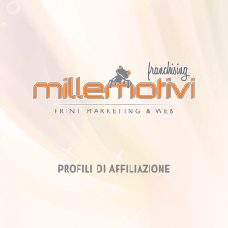 scarica la brochure - Millemotivi Franchising
