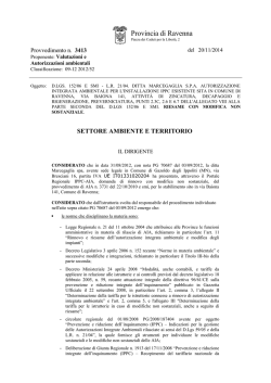 Provvedimento n. 3413 del 20/11/2014