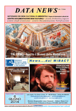 Giugno edizione completa - Centro Documentazione beni Culturali