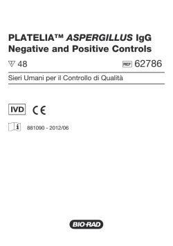 PLATELIA&trade; ASPERGILLUS IgG Negative and Positive - Bio-Rad