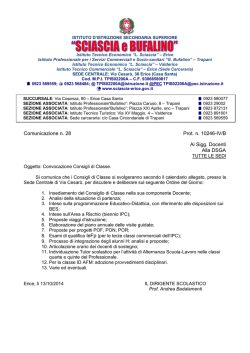 Comunicazione n - IISS &ldquo;Sciascia e Bufalino&rdquo;