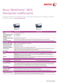 Caratteristiche Dettagliate Xerox WorkCentre 3655