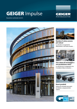 GEIGER Impulse - GEIGER Antriebstechnik