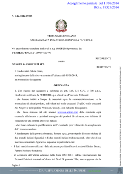 scarica la sentenza - Giurisprudenza delle imprese