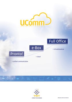 Brochure Servizi UComm