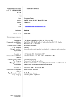Scarica il CV completo