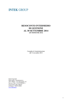 KME Group S - Intek Group Spa