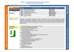 patologia sistematica i scheda didattica aa 2014 2015