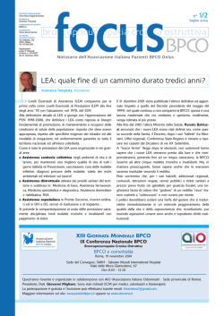 FocusBPCO n 1/2 2014 - Associazione Italiana Pazienti BPCO