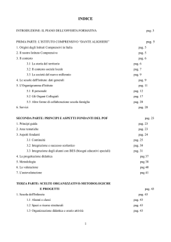 progetto - Istituto Comprensivo Statale "Dante Alighieri"