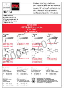 KWC DOMO KWC DOMO Leva Lunga KWC DIVO KWC DIVO-ARCO