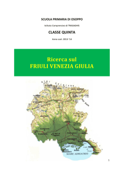 Ricerca sul FRIULI VENEZIA GIULIA
