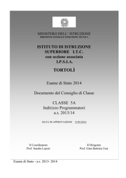 Documento 15 maggio 5 A ITC - ITC Tortol&igrave; con sede associata IPSIA