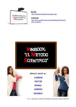 MINIBOOK: &rdquo;IIL METODO SCIENTIFICO&rdquo;