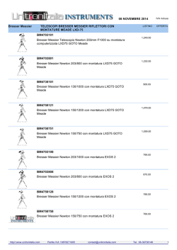 08 NOVEMBRE 2014 Bresser Messier TELESCOPI