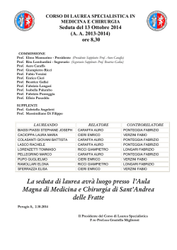 Laurea 13 MAT - Università degli Studi di Perugia