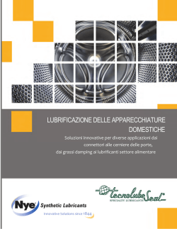 Lubrificazione delle Apparecchiature Domestiche