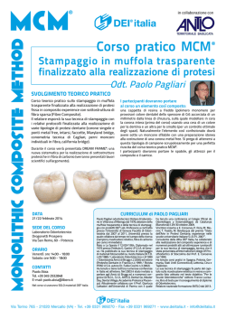Corso pratico MCM