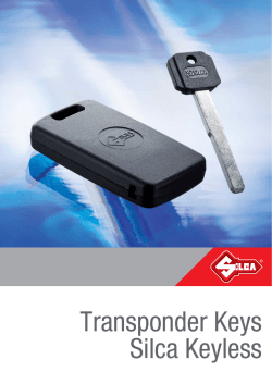 Transponder Keys Silca Keyless