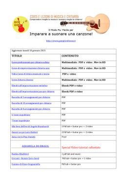 TITOLO CONTENUTO Special Video tutorial