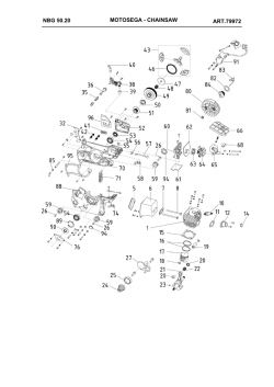 NBG 50.20 MOTOSEGA - CHAINSAW ART.79972