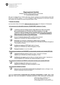 Regroupement familial - EDA