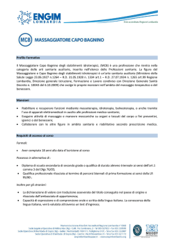 (MCB) &egrave; una professione che rientra nella